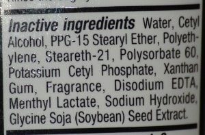 Inactive ingredients